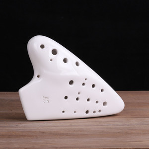 Ocarina à trois compartiments fabriquée à la main, qualité concert, accordage de haute précision, instrument à vent en céramique - Product Image 4