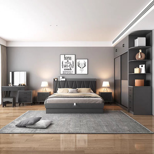 Ensembles de chambre à coucher élégants pour la maison et l'hôtel, <span class=keywords><strong>lit</strong></span> à vendre - Product Image 2