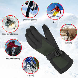 Guantes térmicos para ciclismo al aire libre para hombres y mujeres, control inteligente de temperatura, guantes de esquí con calefacción para invierno, guantes de algodón, mitones - Product Image 3