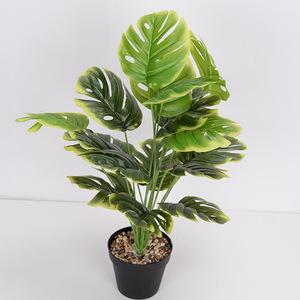 Palmera artificial de plantas falsas grandes en maceta para decoración interior y exterior de la oficina en casa - Product Image 6