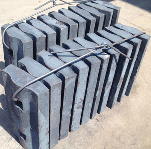 Piastra di Rivestimento per Mulino a Sfere in Acciaio ad Alto Tenore di <span class=keywords><strong>Manganese</strong></span>, Parti per Attrezzature Minerarie per Lavorazione del Minerale, Tipo di Lavorazione di Fusione, Marca TX, 100kg - Product Image 1