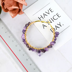 Pendientes <span class=keywords><strong>de</strong></span> <span class=keywords><strong>mujer</strong></span> con virutas <span class=keywords><strong>de</strong></span> <span class=keywords><strong>piedra</strong></span> curativa Natural al por mayor, pendientes <span class=keywords><strong>de</strong></span> cristal <span class=keywords><strong>de</strong></span> grava <span class=keywords><strong>de</strong></span> estilo bohemio para decoración <span class=keywords><strong>de</strong></span> joyería - Product Image 2