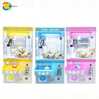 Machine à griffes à monnayeur, style japonais, avec LED couleur macaron, pour attraper des jouets en peluche mignons, certifiée CE anglaise pour salles d'arcade