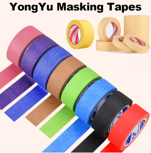 YONGYU Cinta <span class=keywords><strong>de</strong></span> Enmascarar Azul para Pintura Automotriz, Resistente al Calor UV, Adhesiva y Escribible, en Rollo, para Paredes y Automóviles - Product Image 3