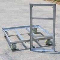 Plateau inférieur d'armoire mobile personnalisé avec base de support en fer avec empattement universel