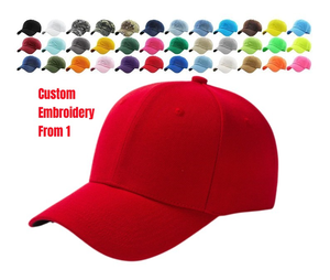 Custom Hats Caps Kids and Adults Sports Fitted 6 Panel Capembroidered Youth Baseball Hatcap for Man Womangorras - Product Image 1