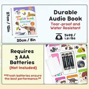 <span class=keywords><strong>Livre</strong></span> <span class=keywords><strong>audio</strong></span> d'apprentissage précoce des mots pour la petite <span class=keywords><strong>enfance</strong></span> - 500 mots faciles à apprendre - Product Image 5