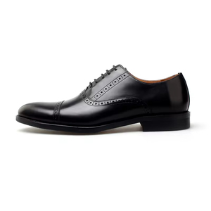 Chaussures Richelieu en Cuir Façonnées à la Main Goodyear de Luxe et de Haute Qualité à Trois Pièces pour Hommes – Modèle Business Décontracté Gravé - Product Image 2