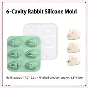 Molde de Silicona de Grado Alimenticio para Fondant y Jabón, Molde para Decoración de Pasteles, Molde para Cubitos de Hielo, Herramientas para Hornear DIY, Molde de Silicona Personalizado - Product Image 1