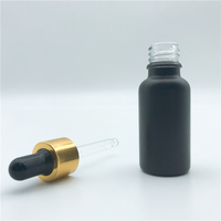 Flacon compte-gouttes mat personnalisé avec logo pour sérum et soins de la peau, avec pipette en verre, 30 ml (1 oz), pour sérum et collyre