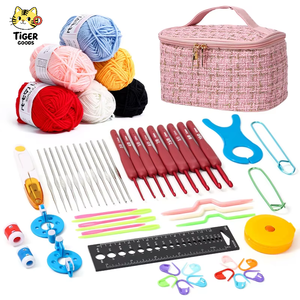 Kit <span class=keywords><strong>de</strong></span> Ganchillo <span class=keywords><strong>para</strong></span> Principiantes, Juego <span class=keywords><strong>de</strong></span> Agujas, Hilos, Accesorios <span class=keywords><strong>de</strong></span> Tejido, Juego <span class=keywords><strong>de</strong></span> Ganchos <span class=keywords><strong>de</strong></span> Ganchillo, Kit <span class=keywords><strong>de</strong></span> Herramientas <span class=keywords><strong>de</strong></span> Ganchillo <span class=keywords><strong>para</strong></span> Principiantes - Product Image 1