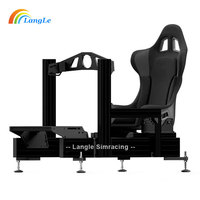 2025 nouvellement conception cadre de profil en aluminium noir Moza R5 roue de course Sim course plate-forme voiture avion conduite Sim châssis de course