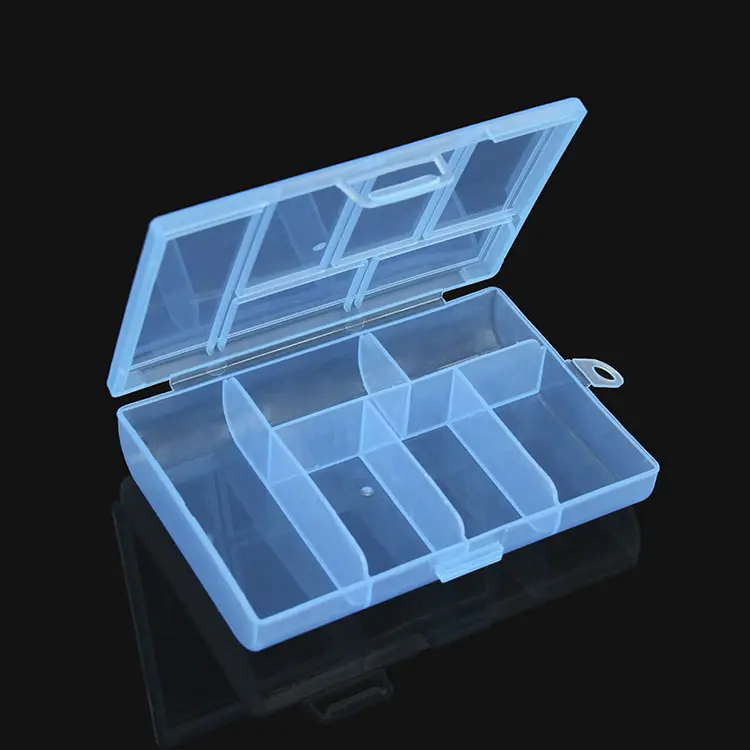 Caja de plástico para pastillas de medicina, organizador portátil de 6 compartimentos de rejilla para viaje, dispensador de pastillas, caja de medicina sellada