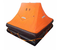Radeau de sauvetage gonflable de haute qualité pour 6 personnes, certifié CCS et SOLAS, pour yachts jusqu'à 24 m de longueur
