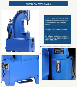 <span class=keywords><strong>Machine</strong></span> à riveter les garnitures de frein pour la fabrication de garnitures de rupture de camion, riveteuse à chaîne à rouleaux à oeillet rond avec énergie hydraulique - Product Image 3