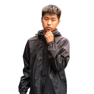 Veste de sport imperméable en gros pour adulte veste de pluie couleur personnalisée logo imperméable fournisseur vêtements de pluie pour le travail en plein air