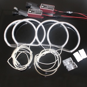 HYML 131MMX4 pour E36 E39 <span class=keywords><strong>E46</strong></span> E38 blanc <span class=keywords><strong>CCFL</strong></span> œil d'ange Halo anneau voiture phare décoration lumière - Product Image 5