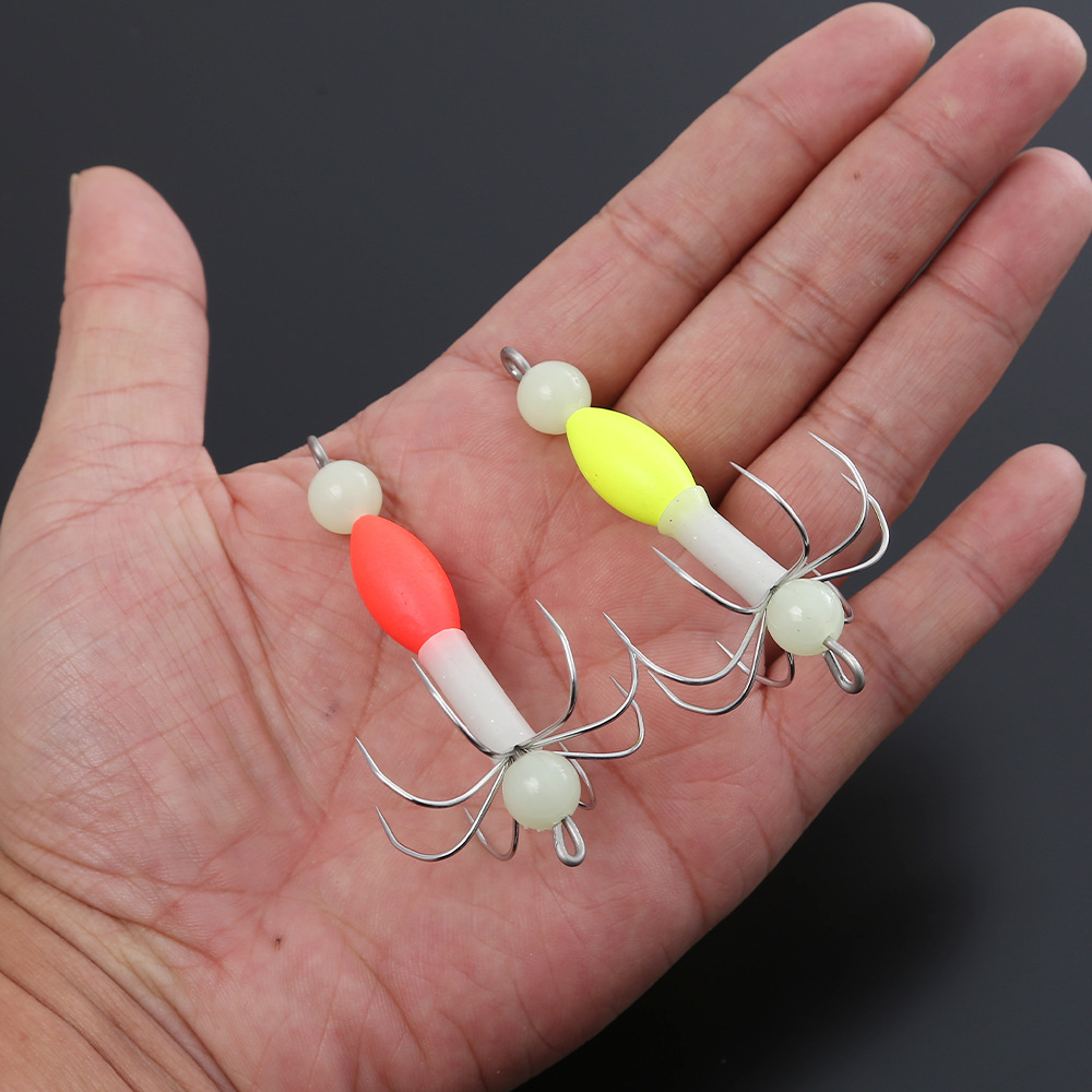 cuttlefish fishing hooks SANLIKE Gaff Stainless Steel Anchor Squid 7 Pin Fis SANLIKE STORE spacers and other soft plastic baits as melting can occur 2025 New Umbrella Squid Cuttlefish