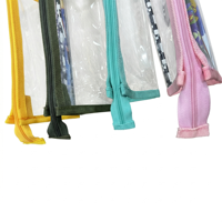 Trousse à crayons triangulaire transparente en PVC personnalisée, grande capacité, étanche, pour enfants - Vente en gros