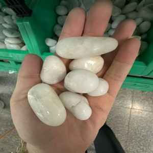 Cao đánh bóng sông vòi hoa sen tầng đá Cobble & sỏi đánh bóng trắng sỏi cảnh quan đá - Product Image 5