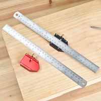 Nouvelle Conception – Jauge de Marquage d'Angle pour le Travail du Bois, Règle en Acier avec Alliage d'Aluminium et Acier Inoxydable, Durable