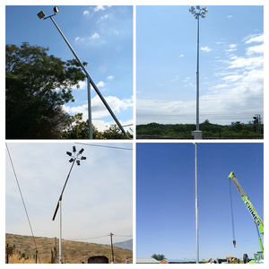 تصميم مجاني من المصنع Q235 3m 6m 8m 10m 12m تراجع الساخنة الصلب المجلفن الطريق في الهواء الطلق منتصف مفصل مصباح القطب ضوء الشارع للطي القطب - Product Image 6