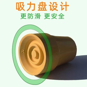 Pied de canne en caoutchouc Fuxinchen, 22 mm d'épaisseur, antidérapant avec insert en fer pour accessoires de canne de marche - Product Image 4