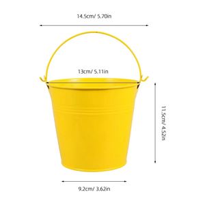 Mini Candy Colored <b>Small</b> Iron Tin Candle Bucket Succulent Pot Children Toy Bucket - Product Image 3