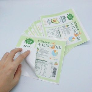 Tùy chỉnh bền không thấm nước in ấn dính cuộn nhãn cho thực phẩm đồ uống Snack & chăm sóc tóc chai dầu - Product Image 1