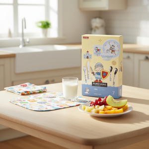 PURESIGNS Juego de cubiertos infantiles Miko de 7 piezas para niños - Product Image 3