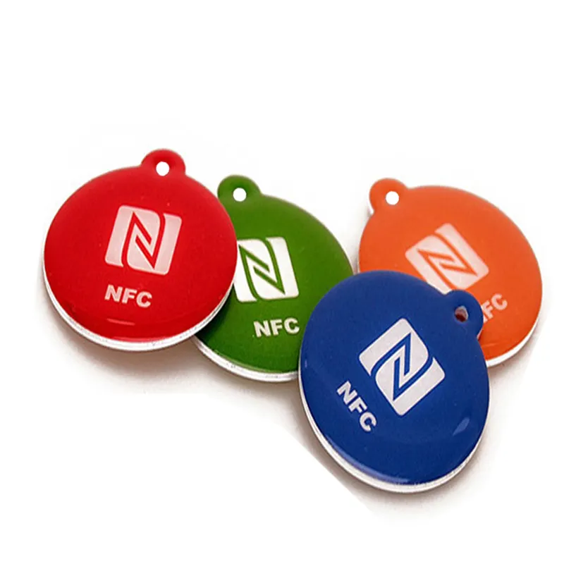 Customized Printing NFC Key Tags NFC Key Chain Waterproof RFID NFC Tag Keychain