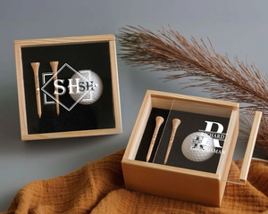 Coffret cadeau de golf <span class=keywords><strong>en</strong></span> <span class=keywords><strong>bois</strong></span> pour golfeur coffret cadeau de golf personnalisé avec balles de golf tees anniversaire couvercle acrylique boîte souvenir <span class=keywords><strong>en</strong></span> <span class=keywords><strong>bois</strong></span> - Product Image 5