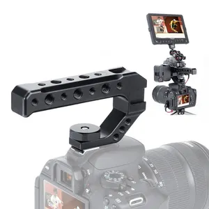 Uurig R005 Dslr, верхняя ручка для камеры, крепление адаптера холодного башмака, универсальная рукоятка для Sony Nikon Canon Pentax 1/4 3/8 винт