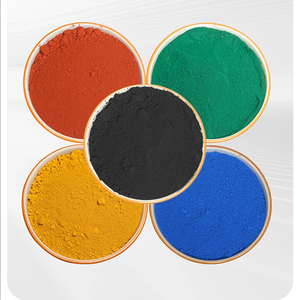 Chine Oxyde de fer Pigment série produits usine couleur rouge dans le ciment de béton - Product Image 1