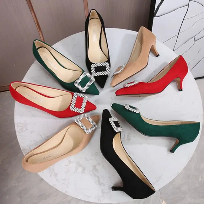 New Fashion Trend Four seasons shoes for women new styles female Pointed toe shoes for women
