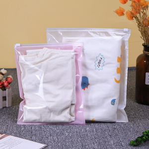 Bolsas de Plástico Transparentes CPP con Cierre y Logotipo Personalizado al por Mayor, Bolsas de Tela No Tejida para Empacar Ropa - Product Image 4