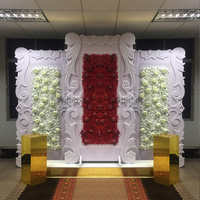 Nouvelle arrivée : support à fleurs en plastique perlé, centre de table pour mariage et événements festifs