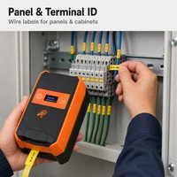 Mini imprimante d'étiquettes thermique portable 203 dpi, largeur d'impression 36 mm, compatible Android, iOS, Windows