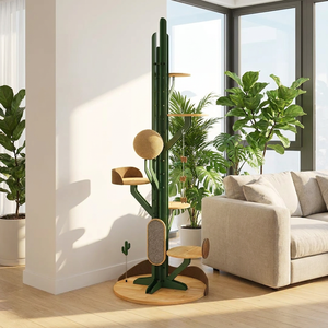 Majestic <span class=keywords><strong>Arbre</strong></span> à chat en bois massif, 5 niveaux, <span class=keywords><strong>de</strong></span> luxe, mobilier d'escalade intérieur pour chats - Product Image 1