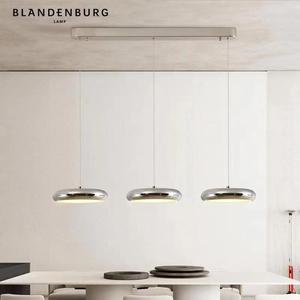 Lámpara Colgante Moderna Minimalista Blandenburg de 3 Cabezas, Redonda, LED, para Comedor - Product Image 1