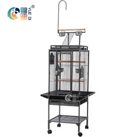 Cage à oiseaux en métal de type carré 8118-large avec cage pour perroquet