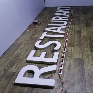 Señalización Led 600x600 Logotipo dimensional Señales Letrero Led comercial Letra <span class=keywords><strong>Luminu</strong></span> Letra Led Luz Letra de negocios al aire libre - Product Image 5