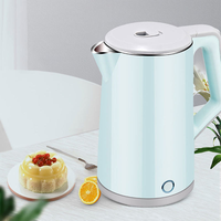 Nouvelle conception, bouilloire électrique portable 220V sans fil pour la maison, en acier inoxydable, 1500W, fonction maintien au chaud