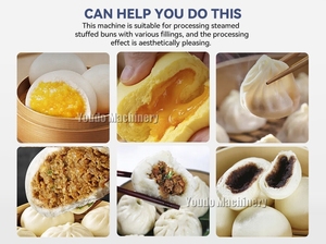 Máquina Automática para Hacer Dumplings y Bollos Pequeños, Máquina de Baozi con Motor para Dim Sum, Bollos Rellenos al Vapor, Bao y Momo Dimsum - Product Image 4