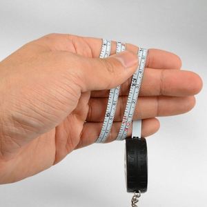 Cinta métrica retráctil de acero al carbono para llavero, 1m 3ft, mini portátil, para medición de ruedas de coche, herramienta de dimensionamiento y mercantilización - Product Image 2