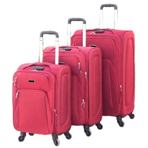 Factory Wholesale CA CNA Trolley Lightweight Sets Eva Sided Carry <strong>on</strong> Fabric 20 24 28 Luggage Soft 3 Piece 4 Wheel <strong>Suitcases</strong> - Product Image 1