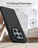 Funda Transparente Antihuellas para Redmi Note 13 14 4G 15Pro+ 5G, Carga Inalámbrica, Magnética, Antigolpes