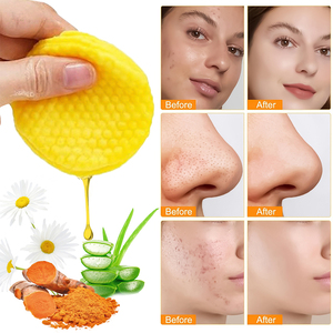 Dischetti Esfolianti Viso Private Label con Curcuma e Acido Cogico, 50 Pezzi, per la Rimozione delle Macchie Scure e lo Schiarimento della Pelle - Product Image 2