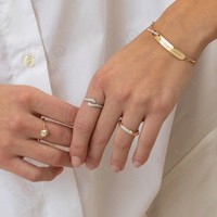 Bracelet en barre de laiton plaqué or 18 carats Gemnel avec gravure inspirante pour femme, bijou délicat avec chaîne à maillons en zircon cubique