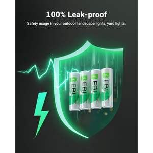 EBL 1300mAh NIMH Pre-Charged 1.2V AA <b>Solar</b> Garden <b>Lights</b> 1200x Times Rechargeable Outdoor <b>Solar</b> Batteries - Product Image 5